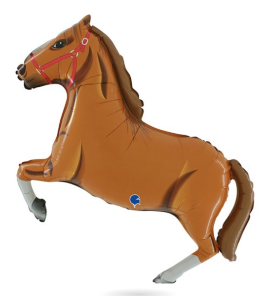 XXL Folienballon Figur - Hellbraunes Pferd - 91cm